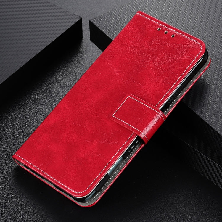 For iPhone 16 Plus Retro Crazy Horse Texture Horizontal Flip Leather Phone Case(Red) - iPhone 16 Plus Cases by buy2fix | Online Shopping UK | buy2fix