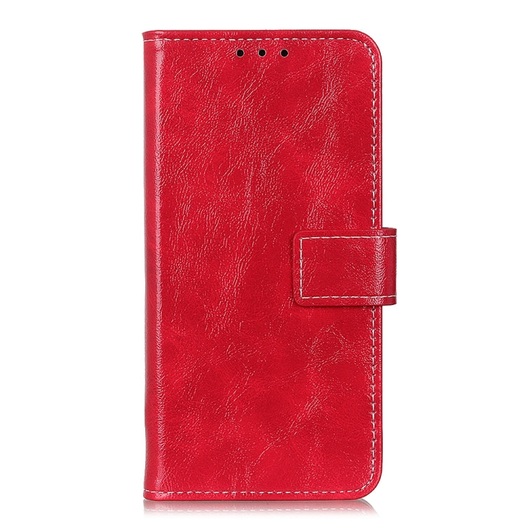 For iPhone 16 Plus Retro Crazy Horse Texture Horizontal Flip Leather Phone Case(Red) - iPhone 16 Plus Cases by buy2fix | Online Shopping UK | buy2fix