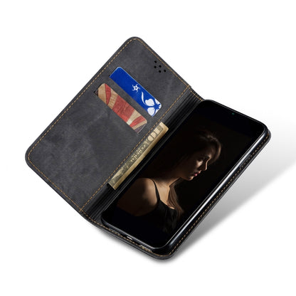 For vivo X100 Pro Denim Texture Flip Leather Phone Case(Black) - X100 Pro Cases by imak | Online Shopping UK | buy2fix
