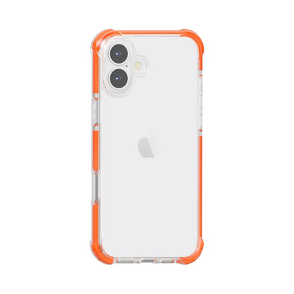 For iPhone 16 Plus Four-corner Shockproof TPU + Acrylic Phone Case(Orange) - iPhone 16 Plus Cases by buy2fix | Online Shopping UK | buy2fix