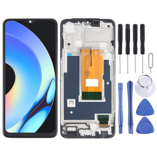 For Realme V30 OEM LCD Screen Digitizer Full Assembly with Frame - LCD Screen by buy2fix | Online Shopping UK | buy2fix