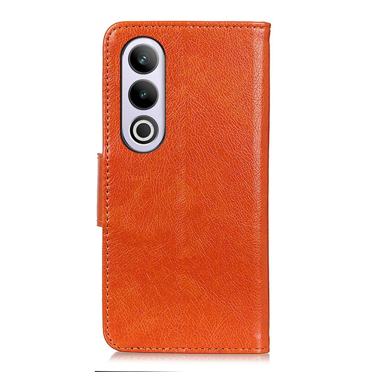 For OnePlus Nord 4E Global Nappa Texture Leather Phone Case(Orange) - OnePlus Cases by buy2fix | Online Shopping UK | buy2fix