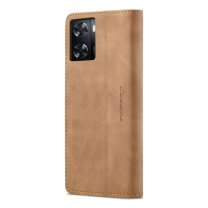 For OPPO A57 4G Global/A57S 4G Global/A77 4G Global CaseMe 013 Multifunctional Horizontal Flip Leather Phone Case(Brown) - OPPO Cases by CaseMe | Online Shopping UK | buy2fix