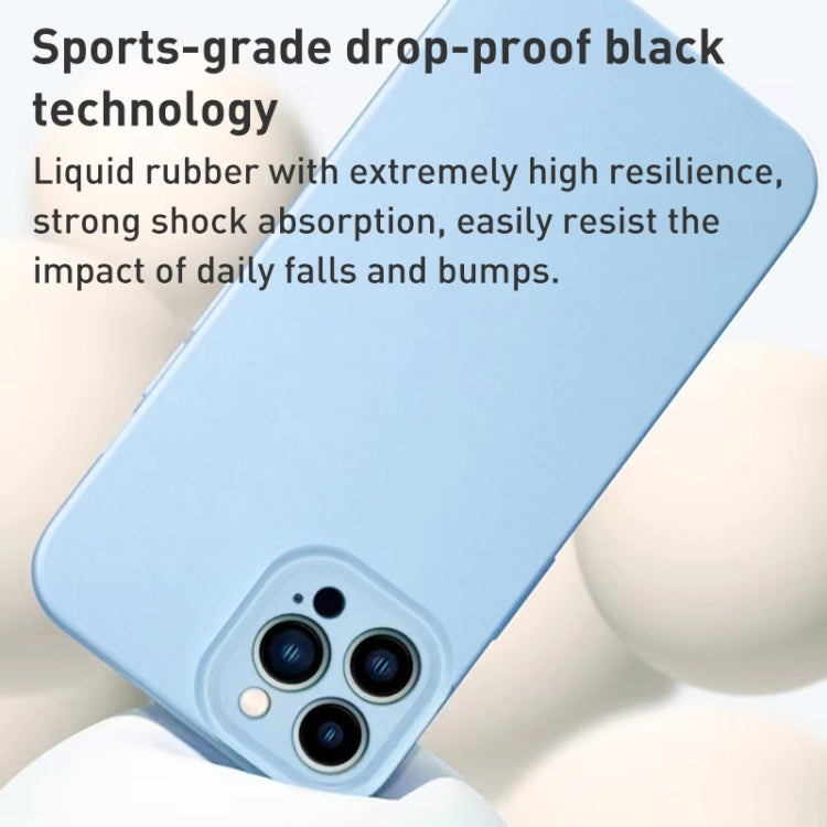 For iPhone 13 Pro Max Liquid Silicone MagSafe Precision Hole Phone Case(White) - iPhone 13 Pro Max Cases by buy2fix | Online Shopping UK | buy2fix