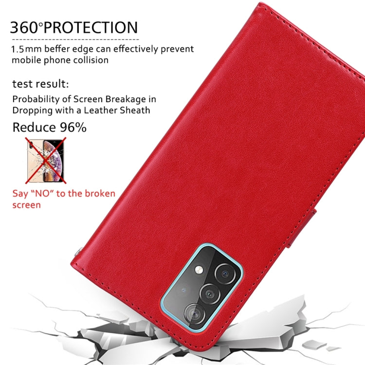 For Xiaomi Redmi Note 13 4G Rose Embossed Flip PU Leather Phone Case(Red) - Note 13 Cases by buy2fix | Online Shopping UK | buy2fix