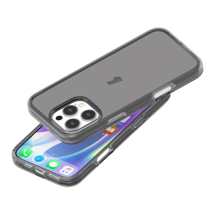 For iPhone 16 Pro Shockproof Terminator Transparent Phone Case(Grey) - iPhone 16 Pro Cases by buy2fix | Online Shopping UK | buy2fix