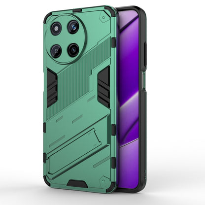 For Realme 11 4G Global Punk Armor 2 in 1 PC + TPU Phone Case with Holder(Green) - Realme Cases by buy2fix | Online Shopping UK | buy2fix