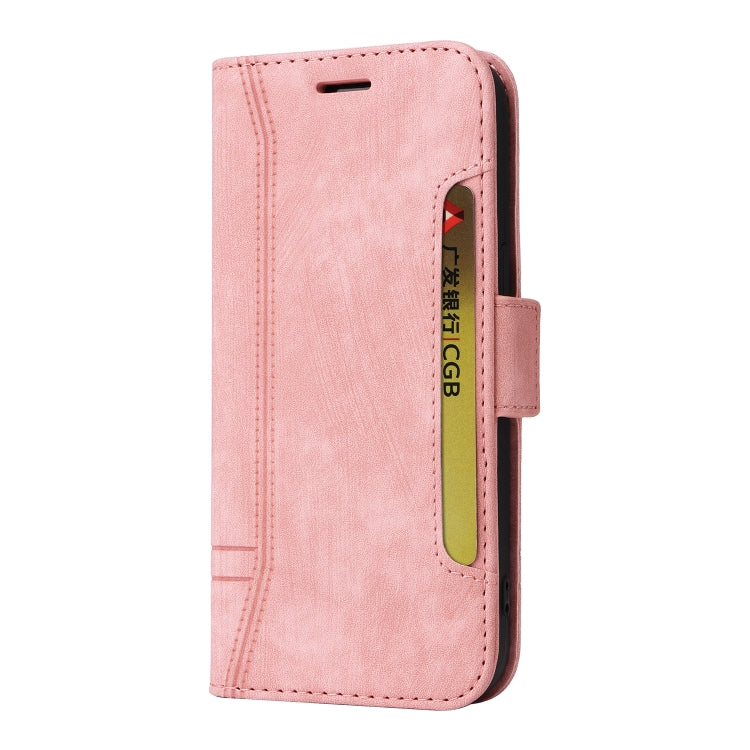 For Samsung Galaxy S24+ BETOPNICE Dual-side Buckle Leather Phone Case(Pink) - Galaxy Phone Cases by BETOPNICE | Online Shopping UK | buy2fix