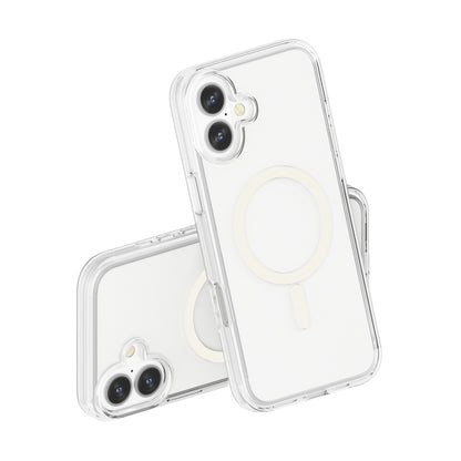 For iPhone 16 Plus Terminator Style Transparent MagSafe Magnetic Phone Case(Transparent) - iPhone 16 Plus Cases by buy2fix | Online Shopping UK | buy2fix