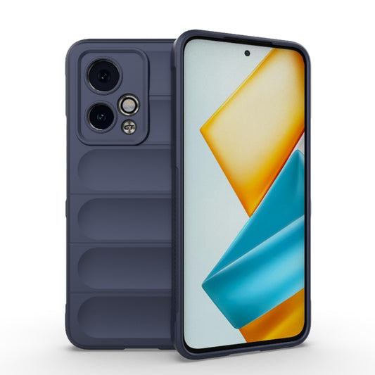 For Honor 90 GT 5G Magic Shield TPU + Flannel Phone Case(Dark Blue) - Honor Cases by buy2fix | Online Shopping UK | buy2fix