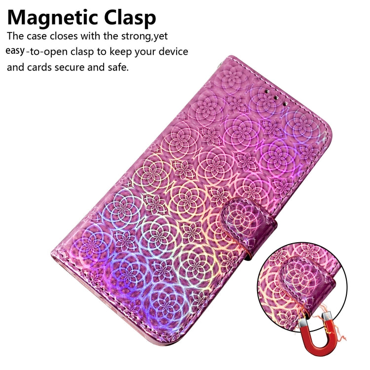 For iPhone 16 Colorful Magnetic Buckle Leather Phone Case(Pink) - iPhone 16 Cases by buy2fix | Online Shopping UK | buy2fix