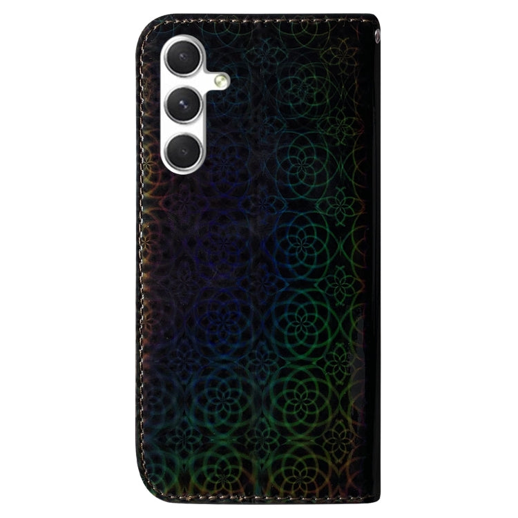 For Samsung Galaxy S24 5G Colorful Magnetic Buckle Leather Phone Case(Black) - Galaxy S24 5G Cases by buy2fix | Online Shopping UK | buy2fix