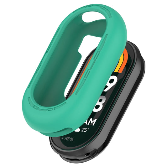 For Xiaomi Mi Band 8 Pure Color Silicone Watch Protective Case(Teal) - Watch Cases by buy2fix | Online Shopping UK | buy2fix