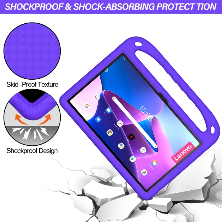 For Lenovo Pad Pro 2021 TB-J716F Handle Portable EVA Shockproof Tablet Case(Purple) - Lenovo by buy2fix | Online Shopping UK | buy2fix