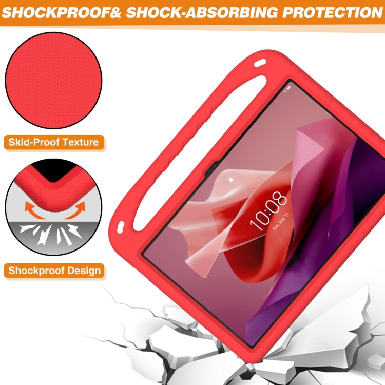 For Lenovo Tab P12 12.7 Handle Portable EVA Shockproof Tablet Case(Red) - Lenovo by buy2fix | Online Shopping UK | buy2fix