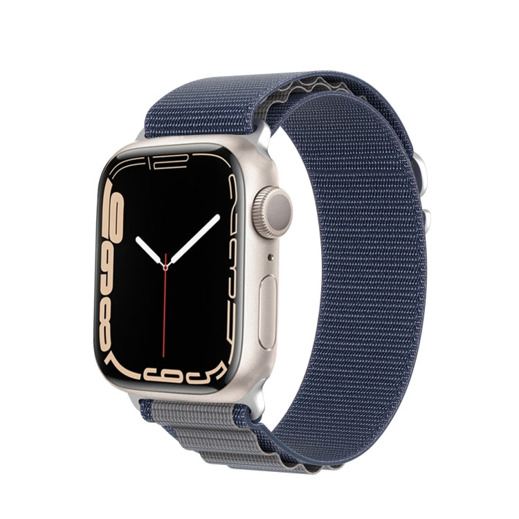 For Apple Watch Series 7 41mm DUX DUCIS GS Series Nylon Loop Watch Band(Blue) - Watch Bands by DUX DUCIS | Online Shopping UK | buy2fix