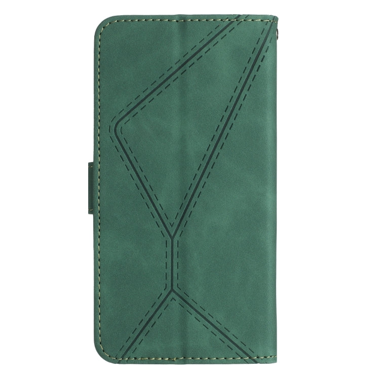 For Samsung Galaxy A05s Stitching Embossed Leather Phone Case(Green) - Galaxy Phone Cases by buy2fix | Online Shopping UK | buy2fix