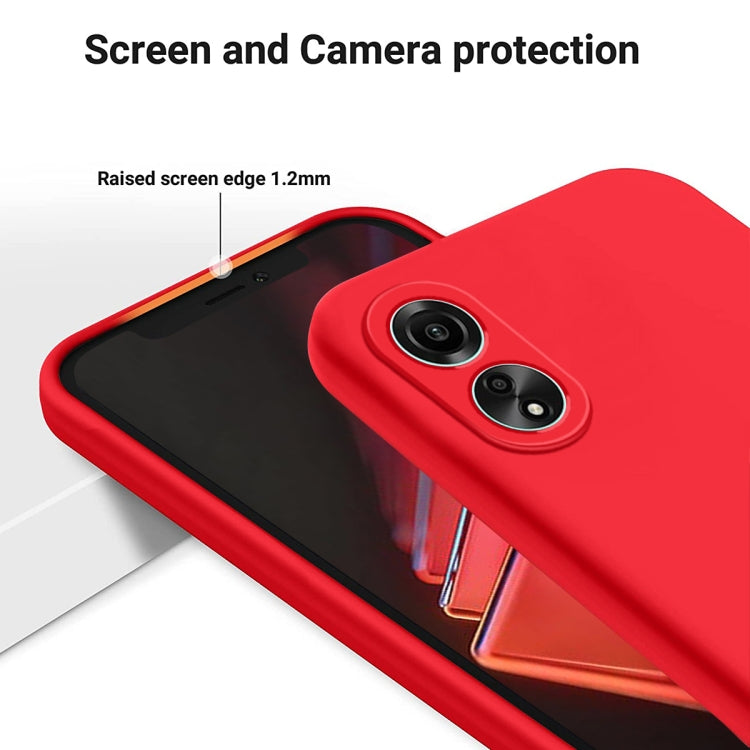 For Honor X5 Plus Pure Color Liquid Silicone Shockproof Phone Case(Red) - Honor Cases by buy2fix | Online Shopping UK | buy2fix