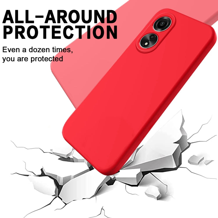 For Honor X5 Plus Pure Color Liquid Silicone Shockproof Phone Case(Red) - Honor Cases by buy2fix | Online Shopping UK | buy2fix