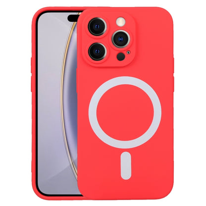 For iPhone 16 Pro Max Liquid Silicone Magsafe Phone Case(Red) - iPhone 16 Pro Max Cases by buy2fix | Online Shopping UK | buy2fix