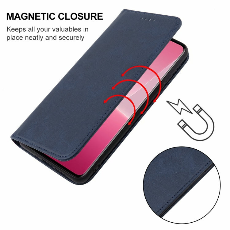 For Xiaomi 13 Lite Magnetic Closure Leather Phone Case(Blue) - 13 Lite Cases by buy2fix | Online Shopping UK | buy2fix