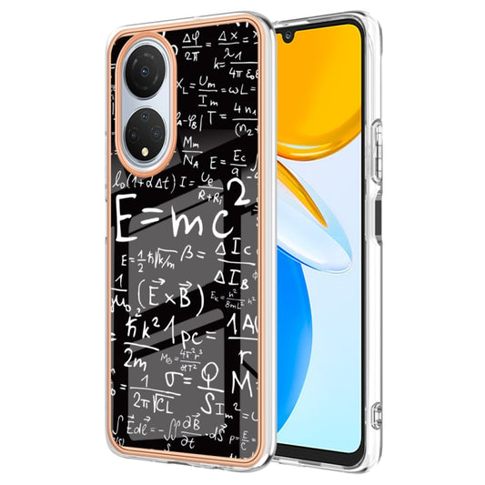 For Honor X7 Electroplating Marble Dual-side IMD Phone Case(Equation) - Honor Cases by buy2fix | Online Shopping UK | buy2fix