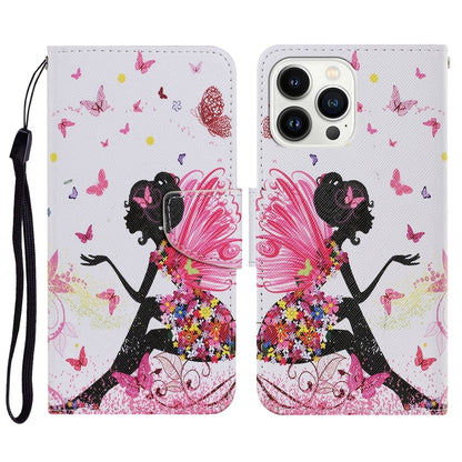 For iPhone 16 Pro Max 3D Colored Drawing Flip Leather Phone Case(Dance Girl) - iPhone 16 Pro Max Cases by buy2fix | Online Shopping UK | buy2fix