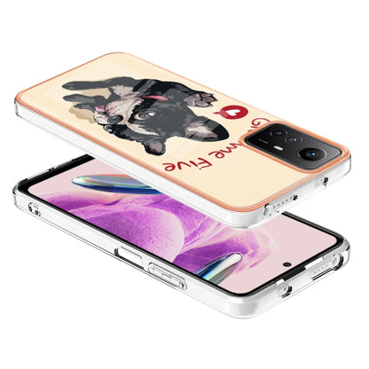 Xiaomi Redmi Note 12S 4G Electroplating Marble Dual-side IMD Phone Case(Lucky Dog) - Xiaomi Cases by buy2fix | Online Shopping UK | buy2fix