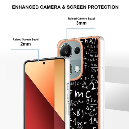 For Xiaomi Redmi Note 13 Pro 4G/Poco M6 Pro 4G Electroplating Marble Dual-side IMD Phone Case(Equation) - Note 13 Pro Cases by buy2fix | Online Shopping UK | buy2fix