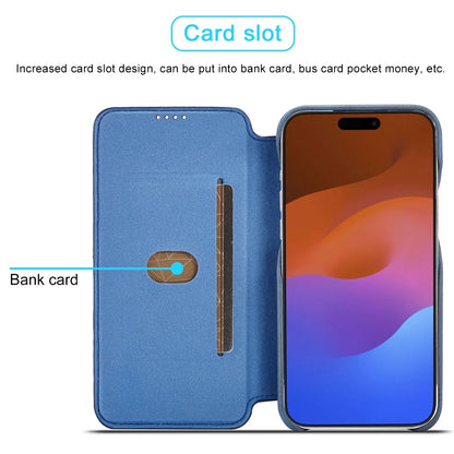 For iPhone 15 Pro Max LC.IMEEKE Hon Ancient Series Flip Leather Phone Case(Blue) - iPhone 15 Pro Max Cases by LC.IMEEKE | Online Shopping UK | buy2fix