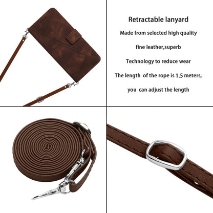 For Xiaomi 13 Pro Dream Triangle Leather Phone Case with Lanyard(Brown) - 13 Pro Cases by buy2fix | Online Shopping UK | buy2fix