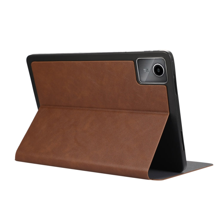 For Lenovo Tab M11 / Xiaoxin Pad 11 2024 PU Flip Tablet Protective Leather Tablet Case(Brown) - Lenovo by buy2fix | Online Shopping UK | buy2fix