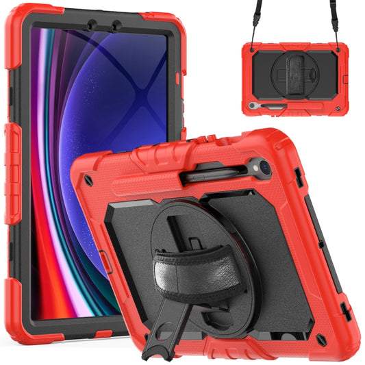 For Samsung Galaxy Tab S9 / S8 / S7 Silicone + PC Tablet Case(Red+Black) - Galaxy Tab S9 Cases by buy2fix | Online Shopping UK | buy2fix