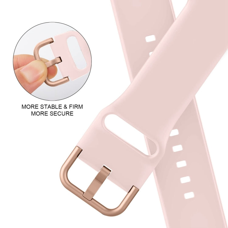 For Apple Watch Ultra 2 49mm Pin Buckle Silicone Watch Band(Pink Sand) - Watch Bands by buy2fix | Online Shopping UK | buy2fix