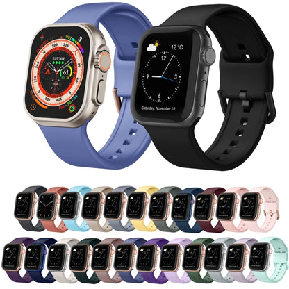 For Apple Watch Series 2 38mm Pin Buckle Silicone Watch Band(Midnight Blue) - Watch Bands by buy2fix | Online Shopping UK | buy2fix