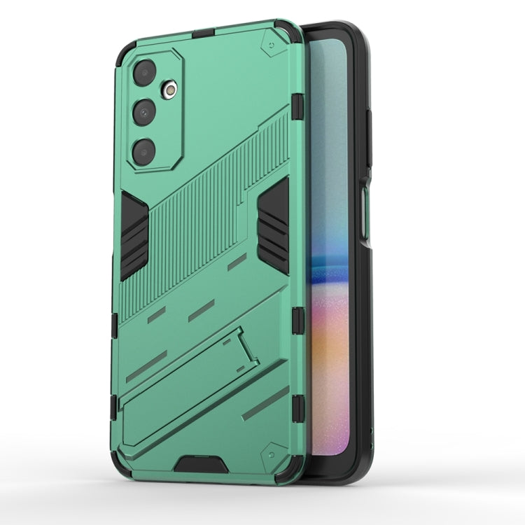For Samsung Galaxy A05s 4G Punk Armor 2 in 1 PC + TPU Shockproof Phone Case with Invisible Holder(Green) - Galaxy Phone Cases by buy2fix | Online Shopping UK | buy2fix