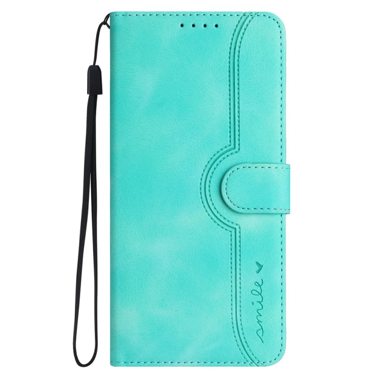 For Motorola Edge 5G 2024 Heart Pattern Skin Feel Leather Phone Case(Light Blue) - Motorola Cases by buy2fix | Online Shopping UK | buy2fix