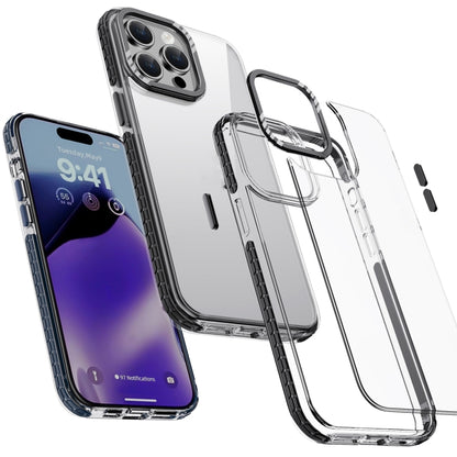 For iPhone 15 Pro Max iPAKY MT Series Transparent PC+TPU Phone Case(Blue) - iPhone 15 Pro Max Cases by iPAKY | Online Shopping UK | buy2fix