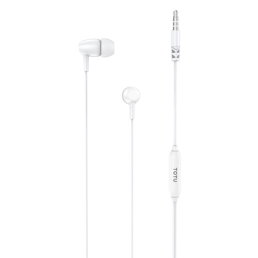 TOTU EP-2 3.5mm In-Ear Wired Earphone, Cable Length:1.2m(White) - In Ear Wired Earphone by TOTUDESIGN | Online Shopping UK | buy2fix