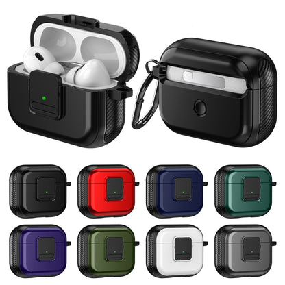 For AirPods 2 / 1 TPU + PC Wireless Earphones Case with Magnetic Switch(Grey) - For AirPods 1/2 by buy2fix | Online Shopping UK | buy2fix