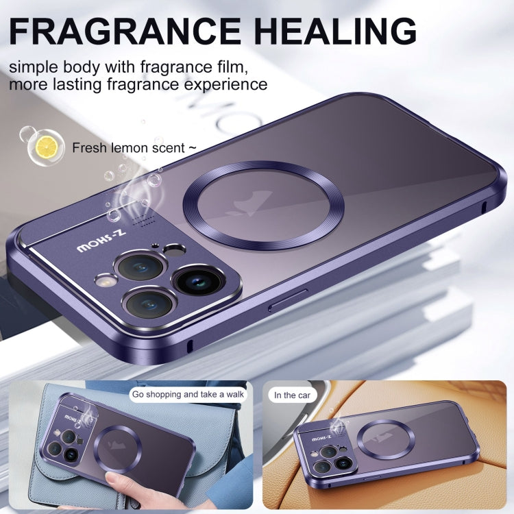 For iPhone 14 Pro Aromatherapy Holder Single-sided MagSafe Magnetic Phone Case(White) - iPhone 14 Pro Cases by buy2fix | Online Shopping UK | buy2fix