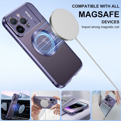 For iPhone 16 Pro Max Aromatherapy Holder Single-sided MagSafe Magnetic Phone Case(Purple) - iPhone 16 Pro Max Cases by buy2fix | Online Shopping UK | buy2fix