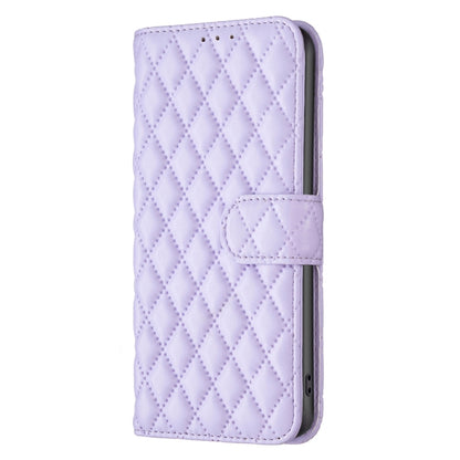 For Honor X7b Diamond Lattice Wallet Flip Leather Phone Case(Purple) - Honor Cases by buy2fix | Online Shopping UK | buy2fix