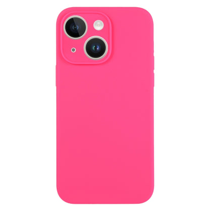 For iPhone 13 Pure Color Liquid Silicone Fine Pore Phone Case(Fresh Pink) - iPhone 13 Cases by buy2fix | Online Shopping UK | buy2fix