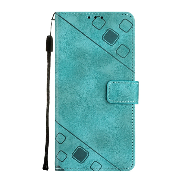 For Motorola Moto G Play 4G 2024 Skin Feel Embossed Leather Phone Case(Green) - Motorola Cases by buy2fix | Online Shopping UK | buy2fix