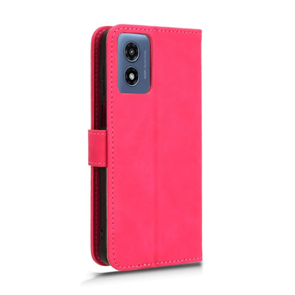 For Motorola Moto G Paly 4G 2024 Skin Feel Magnetic Flip Leather Phone Case(Rose Red) - Motorola Cases by buy2fix | Online Shopping UK | buy2fix