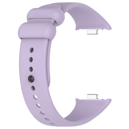 For Xiaomi Mi Band 8 Pro Solid Color Black Buckle Silicone Watch Band(Purple) - Watch Bands by buy2fix | Online Shopping UK | buy2fix