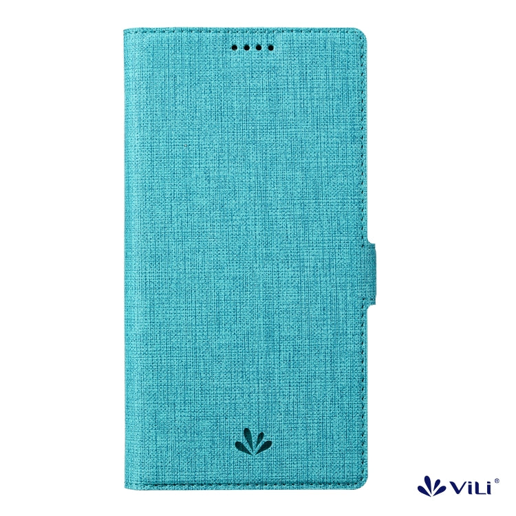 For iPhone 15 ViLi K Series Dual-side Buckle Magsafe Leather Phone Case(Blue) - iPhone 15 Cases by ViLi | Online Shopping UK | buy2fix