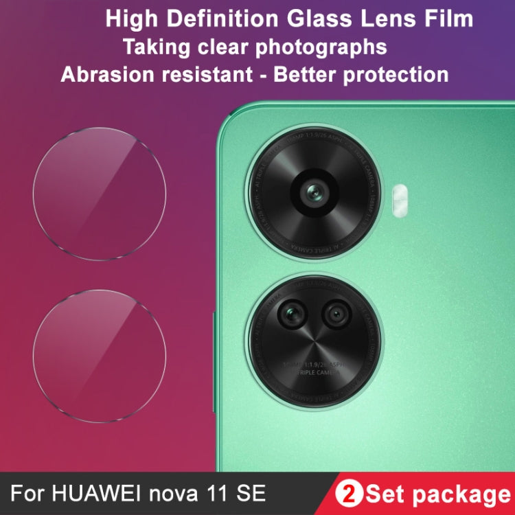 For Huawei nova 11 SE 2 PCS/Set IMAK HD Glass Rear Camera Lens Film - For Huawei by imak | Online Shopping UK | buy2fix