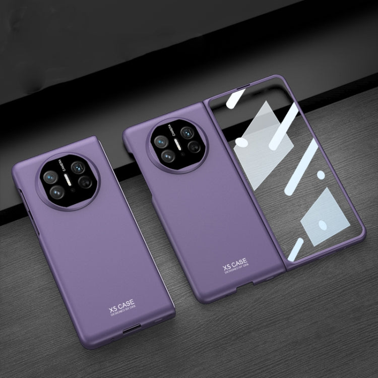 For Huawei Mate X5 GKK Integrated Ultra-thin Full Coverage Phone Flip Case(Purple) - Huawei Cases by GKK | Online Shopping UK | buy2fix